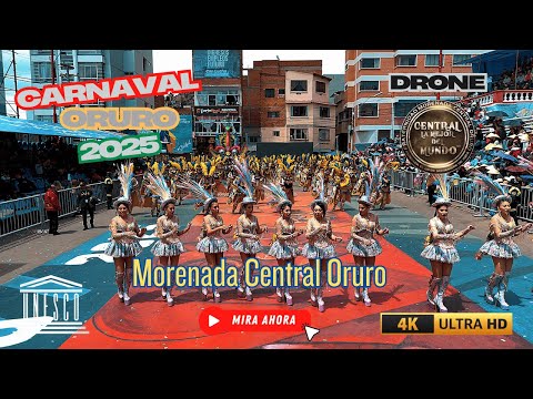 Morenada Central Oruro en el Carnaval de Oruro 2025 del Bicentenario DRONE