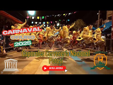 Caporales Cervecería Nacional Potosí en el Carnaval de Oruro 2025